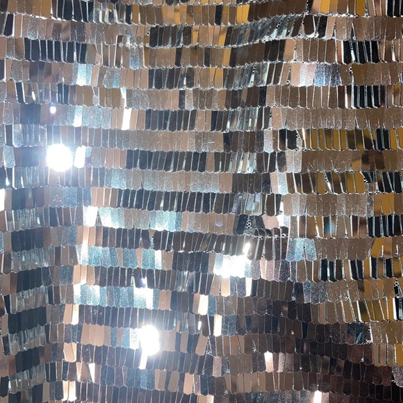 Bebe “additions” square  silver palette shirt - Picture 2 of 5